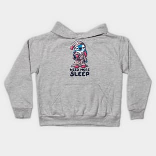 Need More Sleep - Funny Alien Cartoon Coffee Kids Hoodie